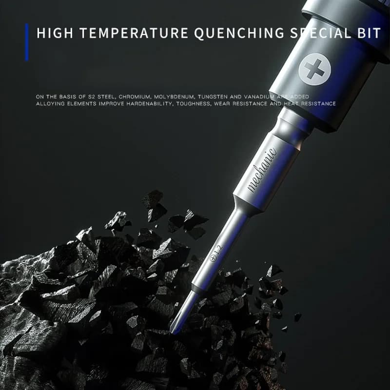 مجموعة مفكات عالية الصلابة من MECHANIC، مفك براغي محدب، صليب، توركس T2، Y0.6، بينتالوب، فيليبس، لأجهزة iPhone 17 والأجهزة اللوحية - 4