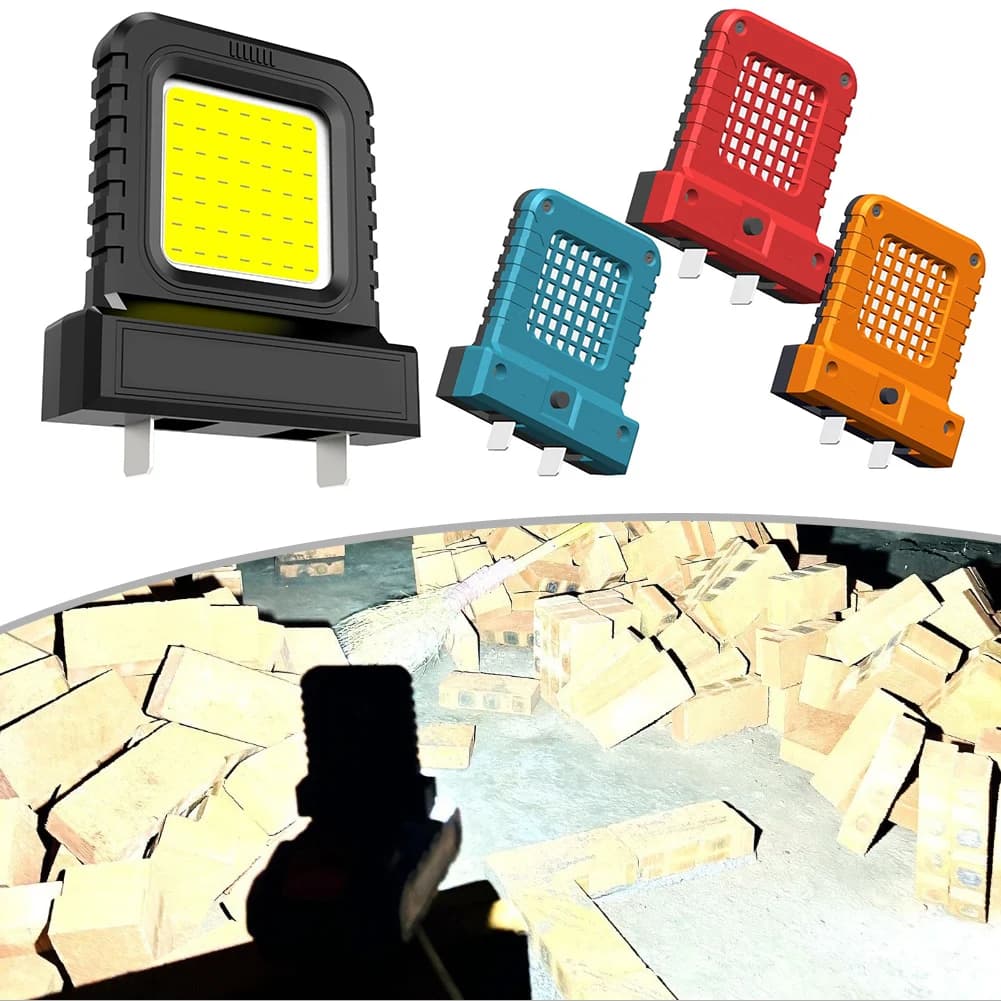 1pc LED Light 14W LED Camping Lantern Mini Pocket Work Light Adjustable Battery Interface Power Tool Light - 3