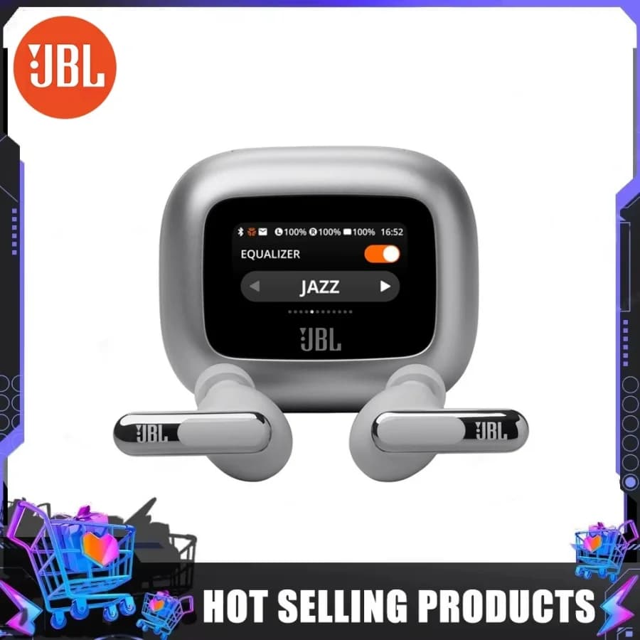 JBL Live Beam 3 TWS Bluetooth Earphones Active Noise Cancelling Touch Control Low Latency Audio Comfort Fit IP54 Sweatproof - 4