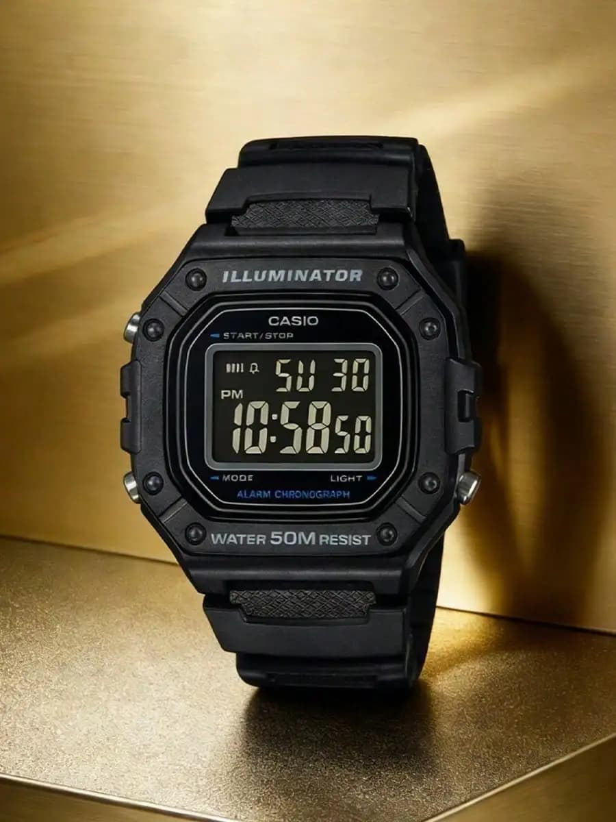CASIO Men's Tactical Illuminator Watch Chronograph Black Resin Strap Rugged Outdoor Wristwatch for Hiking Camping Daily Wear - 5