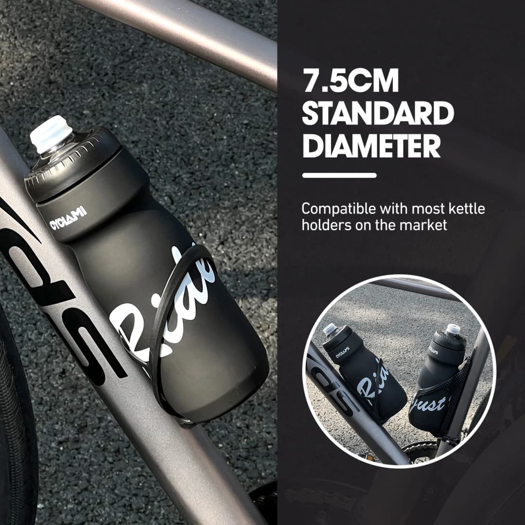 زجاجة ماء ركوب الدراجات من Rapha 620/750 مل فائقة الخفة مقاومة للتسرب قابلة للضغط خالية من النكهة غلاية دراجة رياضية للتخييم والمشي لمسافات طويلة - 2