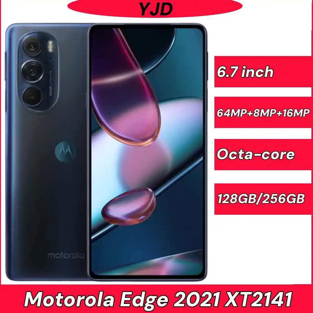 %95 جديد موتورولا موتو إيدج 2021 XT2141 هاتف ذكي 5G سنابدراجون 778G شاشة 6.8 بوصة كاميرا 108 ميجابكسل هاتف مستعمل أصلي