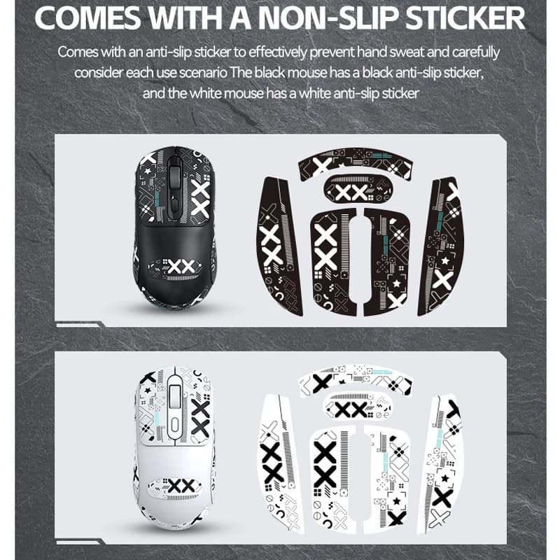 وارفانك X8 ماوس ألعاب لاسلكي، بطارية 500 مللي أمبير، منفذ TYPE-C، قابل لإعادة الشحن، مناسب للكمبيوتر المكتبي والمحمول - 4