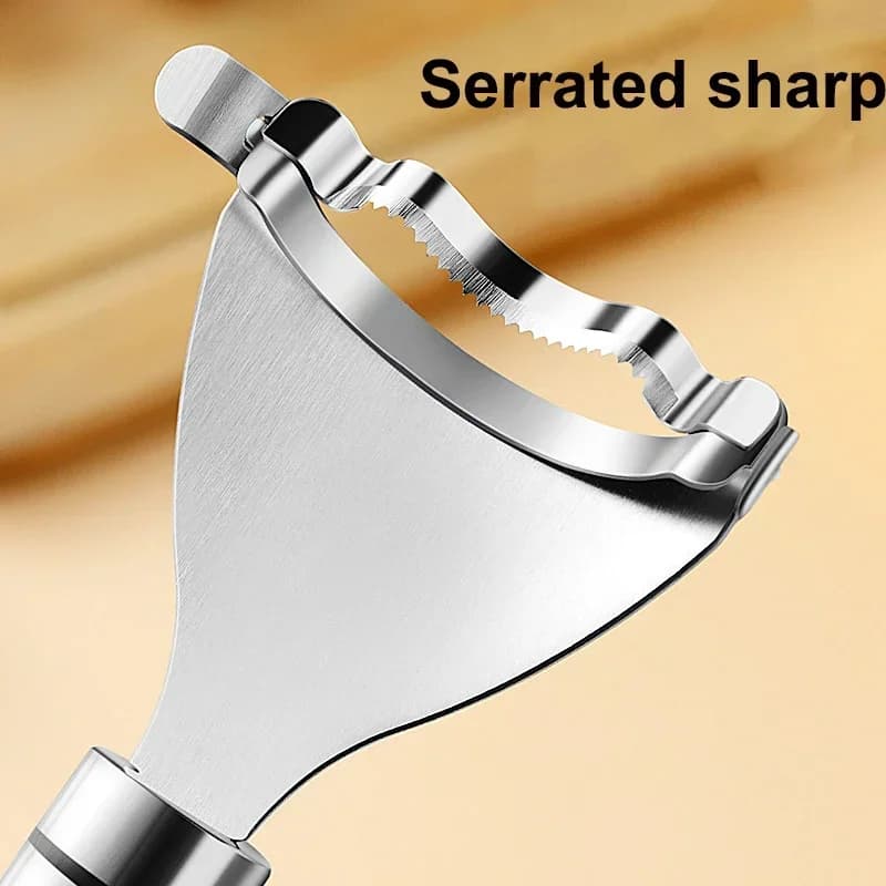 Stainless Steel Corn Peeler Serrated Corn Stripper Peelers Cob Shaver Planer Thresher Cutter Kitchen Fruit Vegetable Gadget Tool - 5