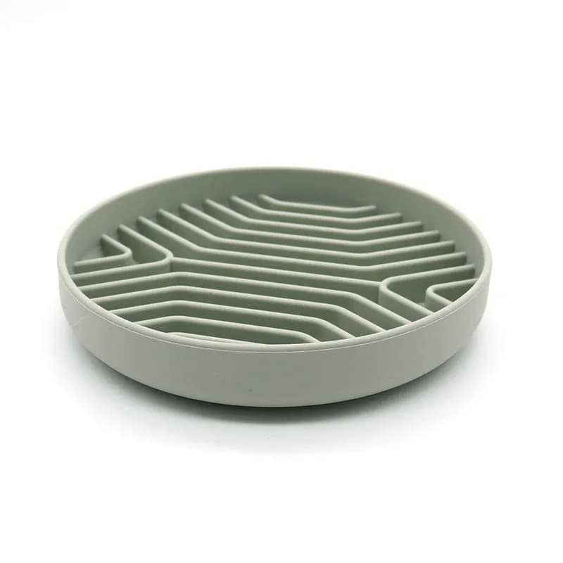 Silicone Pet Slow Feeder Bowl Anti-Choking Anti-Vomit Non-Slip Mat For Dogs Cats Fast Eaters Mealtime Training - 4
