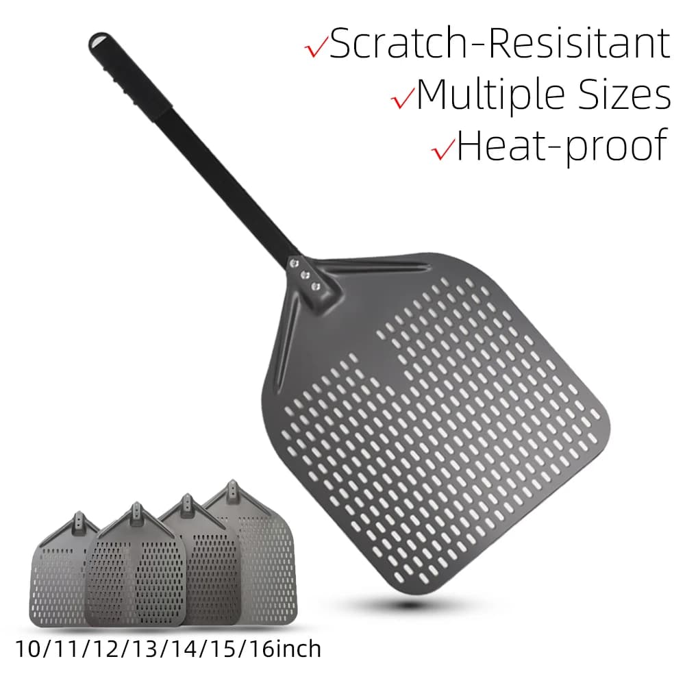 10 12 13 14 16 بوصة بيتزا كبيرة مجداف مجداف مقبض قصير للفرن تحول قشر أدوات مطبخ غير لاصقة بيتزا الخبز