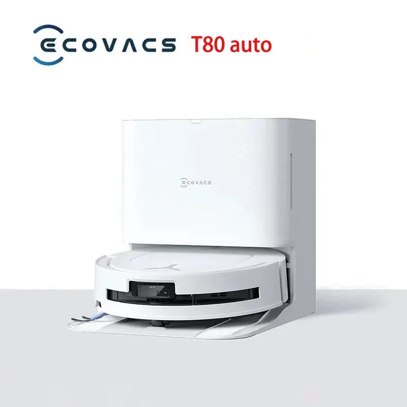 روبوت تنظيف الأرضيات Ecovacs Deebot T80 مع كنس ومسح متكامل، تنظيف أوتوماتيكي بالكامل - 3