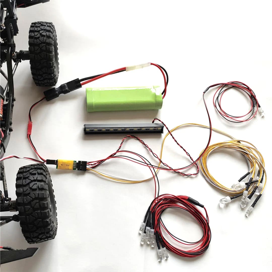 3CH LED Light Controller Switch Panel System On/Off for RC Car Airplane 1/10 1/8 RC Model Car HSP TAMIYA Axial SCX10 Trx4 - 6