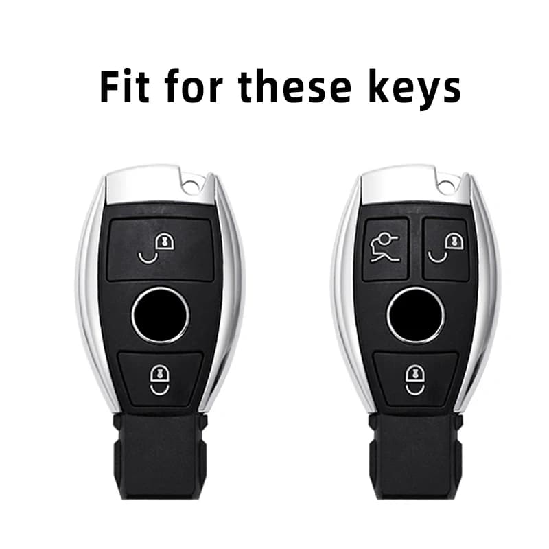 Car Key Case Cover Key Bag Accessories For Mercedes Benz A B C S Class AMG GLA CLA GLC W176 W221 W204 W205 Shell Fob Keychain - 2