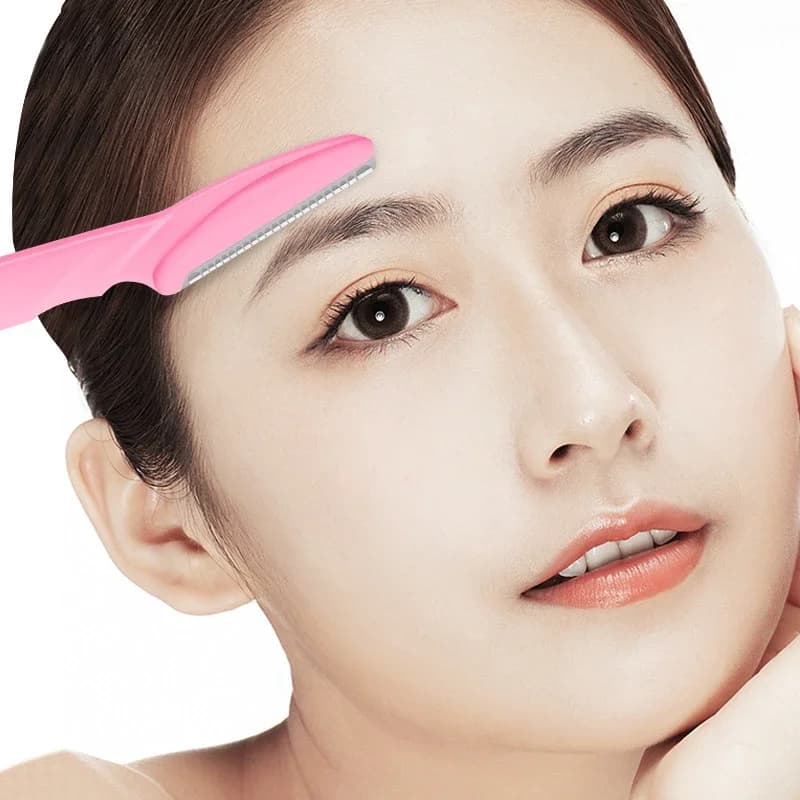 Travel Portable Eyebrow Trimmer Face Razor Face Hair Remover Tools Eyebrow Razor Instruments Cosmetic Beauty Pro Make Up Tools - 4
