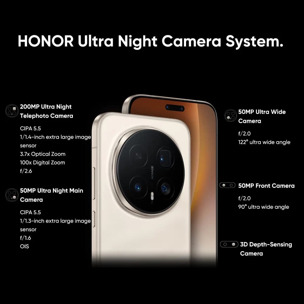 Global Version HONOR Magic8 Pro 5G Smartphone Snapdragon 8 Elite Gen 5 6.71" OLED Display 7100mAh 100W SuperCharge Support eSIM - 5