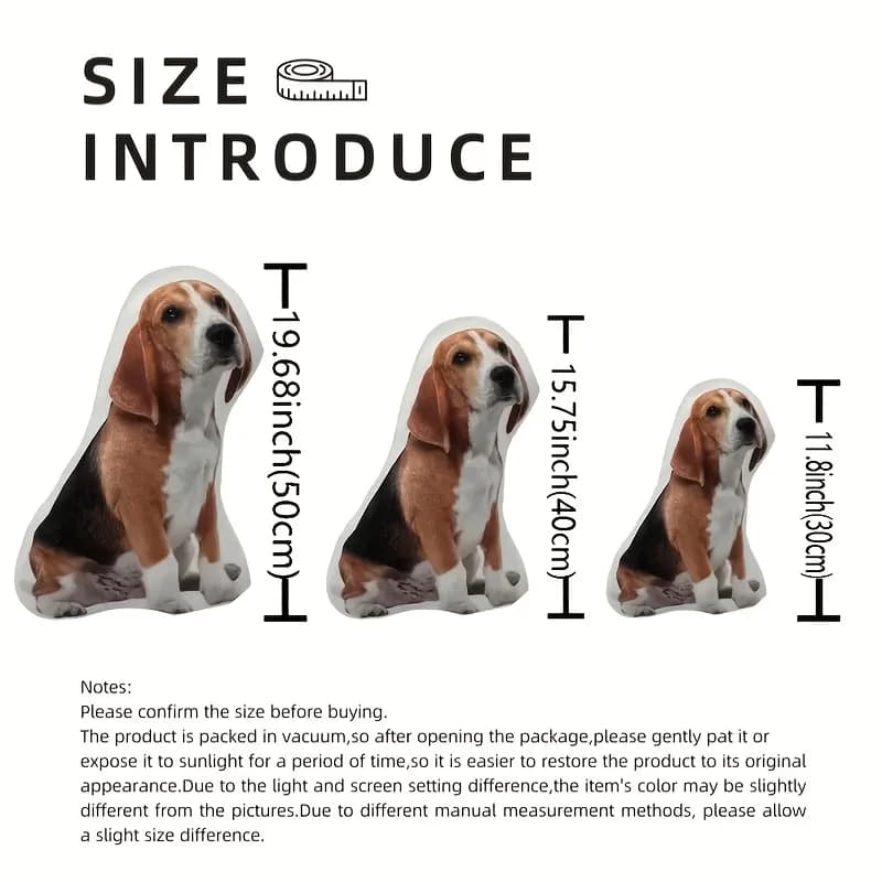 وسادة حديثة مخصصة للحيوانات الأليفة بطباعة رقمية مزدوجة الوجهين، وسادة صور شخصية للقطط والكلاب - 2