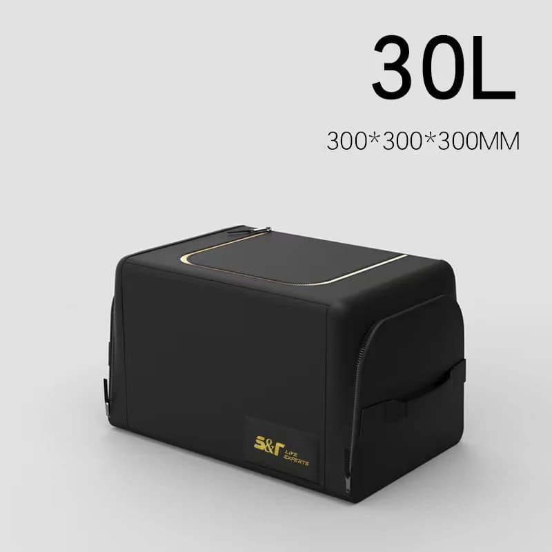 صندوق منظم صندوق سيارة كبير السعة، حقيبة تخزين أدوات متعددة الاستخدامات للسيارات، قماش أكسفورد قابل للطي، صندوق تخزين للطوارئ - 2