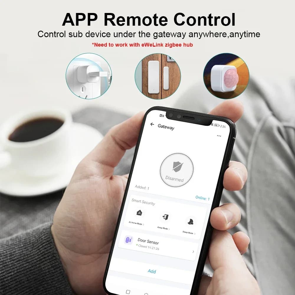 مركز بوابة Zigbee 3.0 جسر لاسلكي USB للمنزل الذكي جهاز أتمتة بتحكم عن بعد عبر تطبيق Ewelink يعمل مع Alexa وGoogle Home - 3