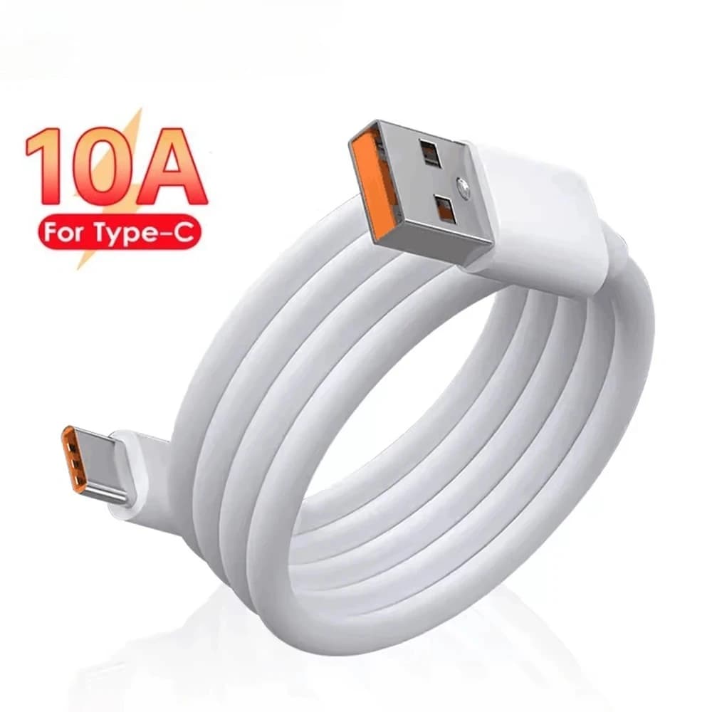 10A 120 واط نوع C كابل شحن سريع شاحن الهاتف USB C بيانات الحبل لهواوي ماتي 40 50 الشرف Xiaomi سامسونج كابل شحن سريع