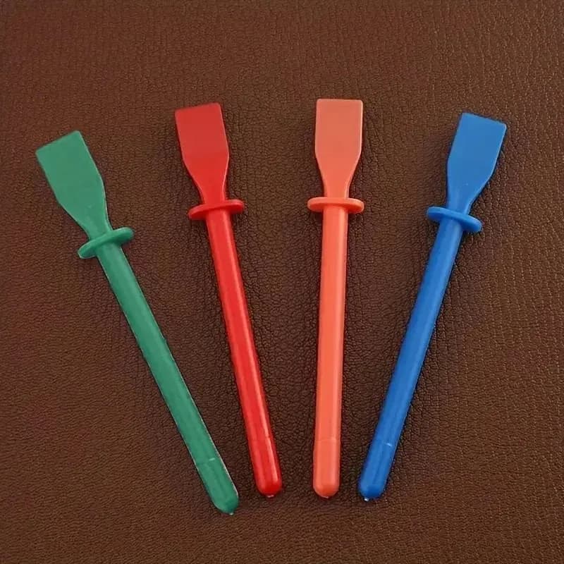Glue Spreaders,Polypropylene Glue Smear Sticks Applicator, Painting Scrapers For Handmade DIY Art Leather Craft Tool - 6