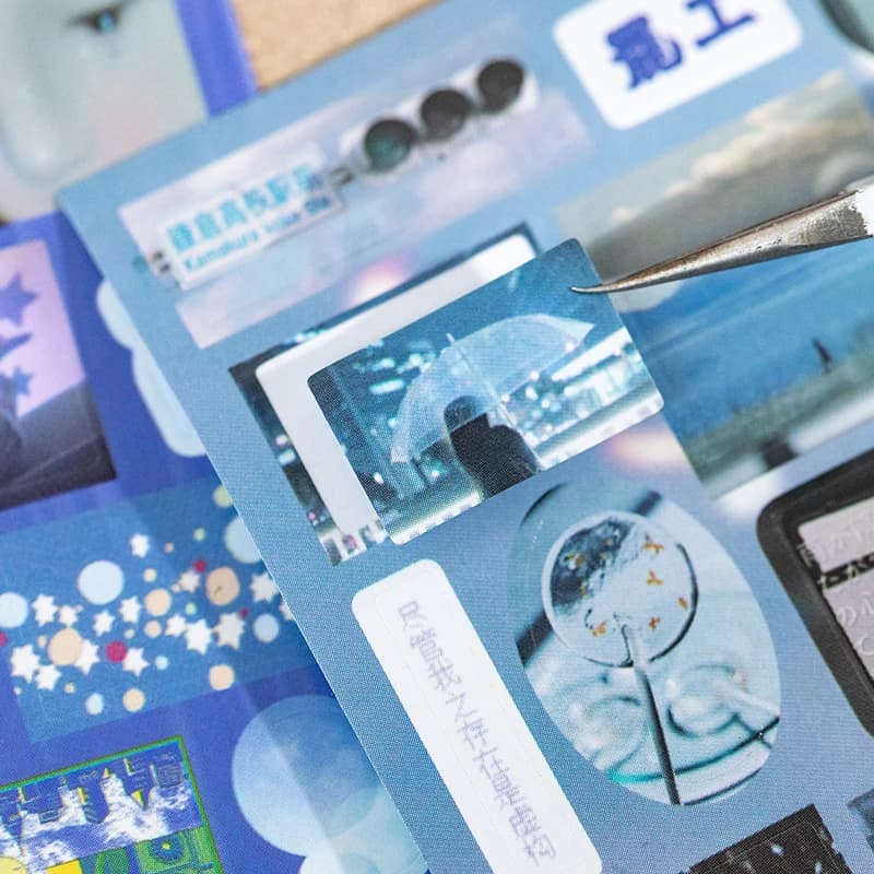 20 ورقة/حقيبة ملصقات على شكل قصاصات، ملصقات يدوية ودفاتر يوميات وزخارف لدفاتر القصاصات - 2