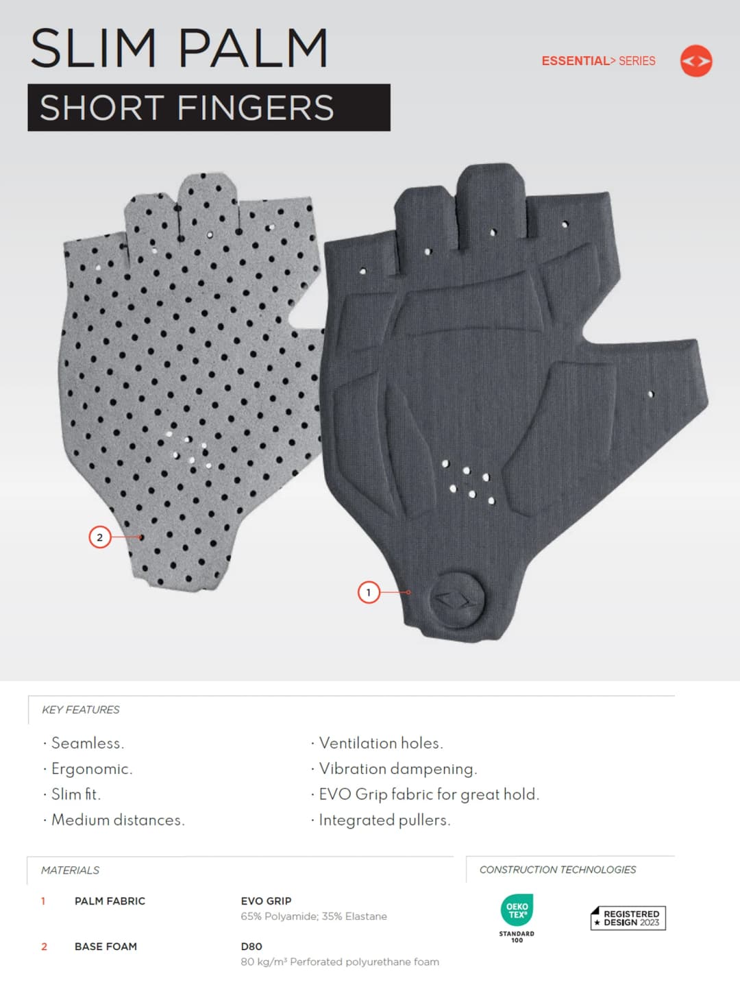 قفازات دراجة هوائية للرجال من داريفي، واجهة مرنة من فريق إيطاليا، بطانة 80 كجم/م³، مضادة للانزلاق، مقاومة للصدمات - 5