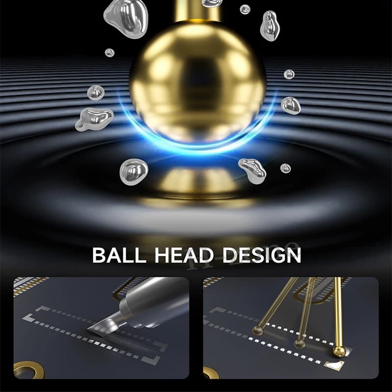 إبرة جر القصدير MECHANIC SW-5S موصل FPC مطلي بالذهب مع 3 قضبان مجموعة حامل ألياف الكربون فائقة الخفة - 3