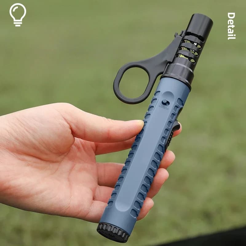 Hot 1300° Outdoor Camping Ignition Portable Lighting Gun Stove Accessories Camping Barbecue Flamethrower Inflatable Igniter - 2