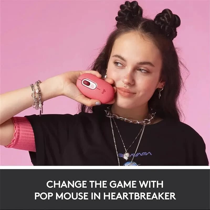 ماوس بلوتوث لاسلكي Logitech POP، تصميم أزرار إيموجي عصري للنساء والرجال والطلاب والعاملين في المكاتب، ملحقات كمبيوتر - 6