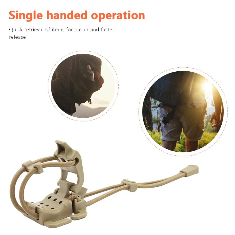 منظم معدات MOLLE، مشبك تثبيت، كشاف، زجاجة ماء، مشبك تعليق متعدد الوظائف، إكسسوارات حقيبة ظهر وسترة خارجية - 4