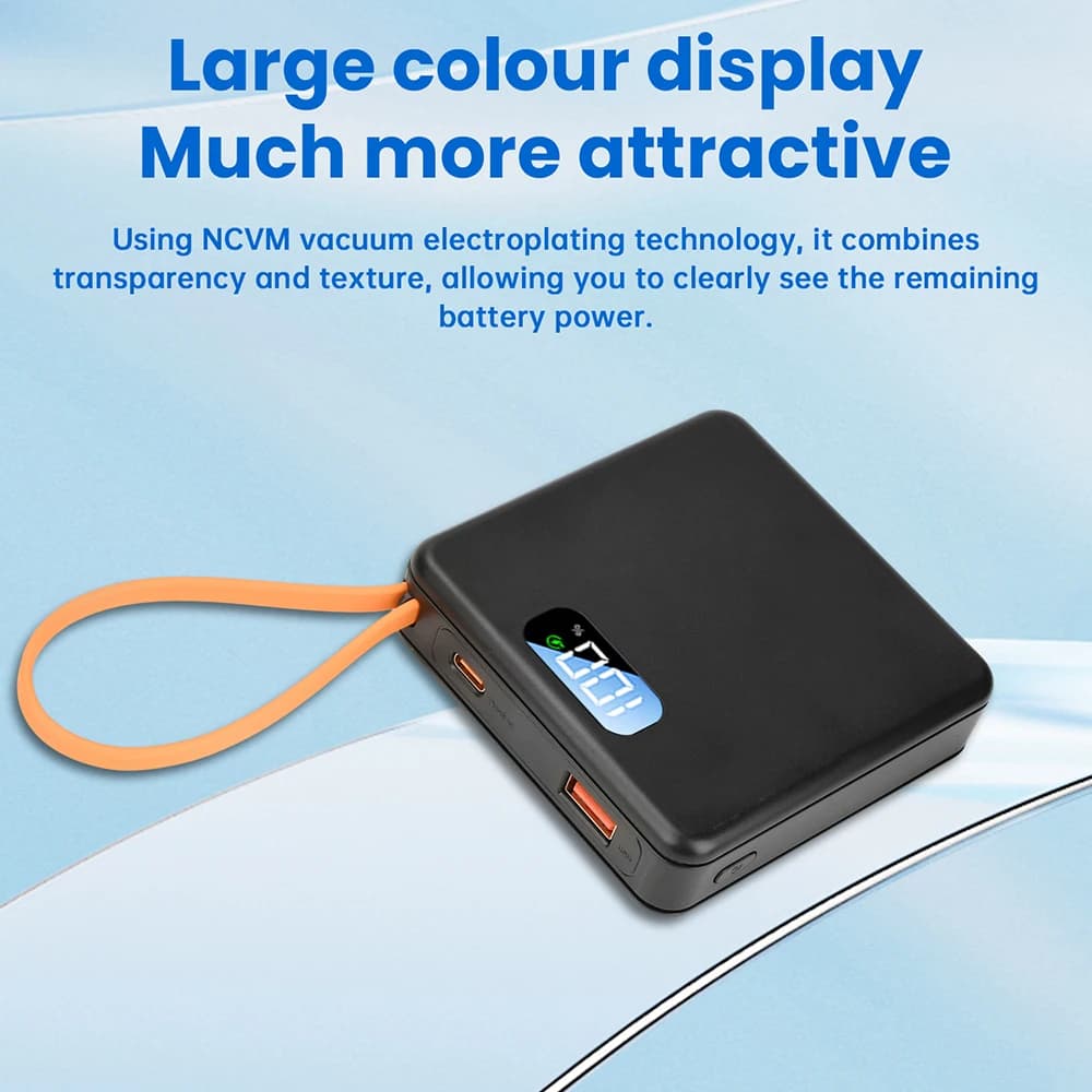 DIY Power Bank 18650 Removable Weld-Free Portable Battery Bank 22.5W Fast Charging 10000mAh Rechargeable Module With LCD Display - 2