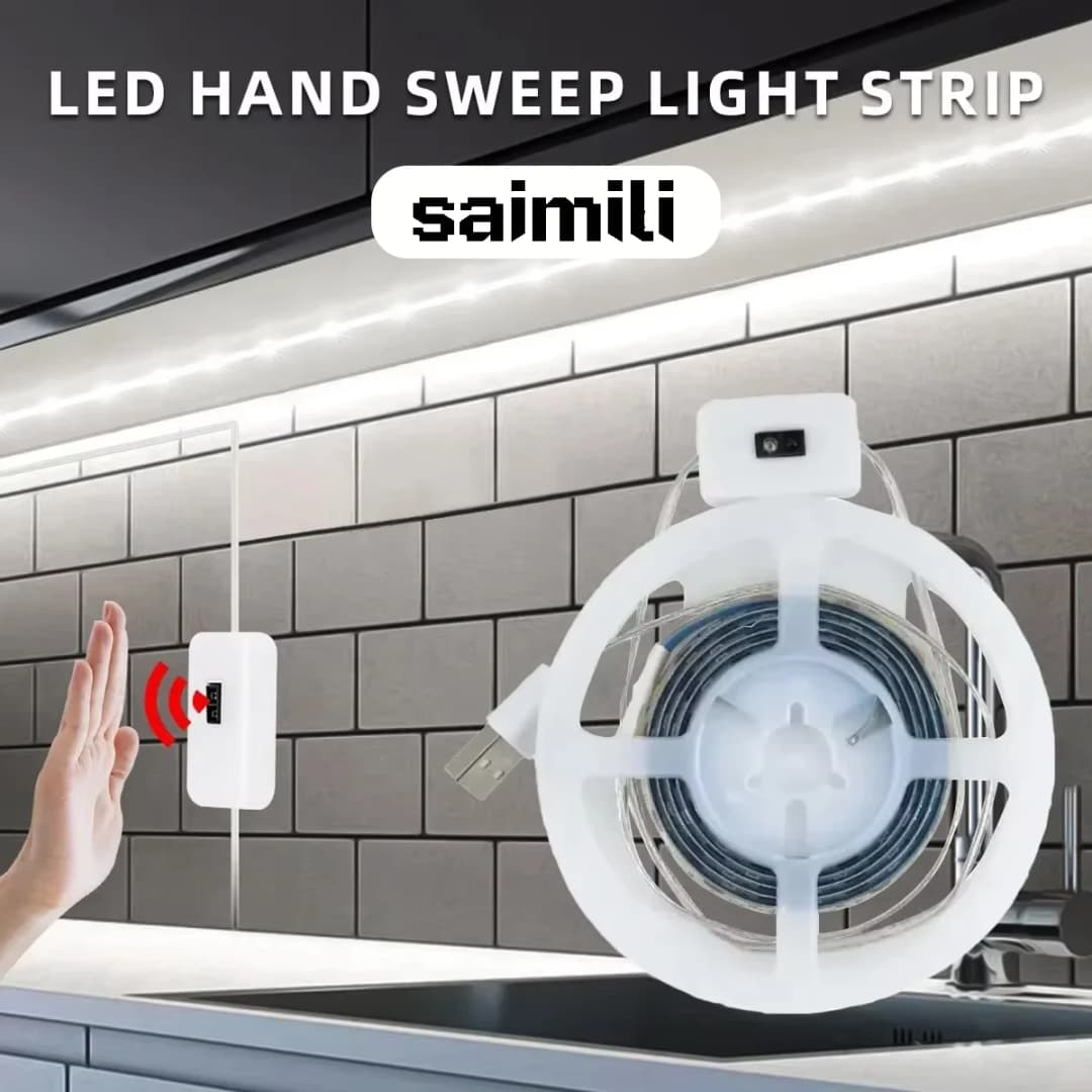 شريط إضاءة LED 5V مع خافت ذكي ومستشعر إيماءات سهل التركيب مناسب لغرف المعيشة والخزائن وإضاءة غرف النوم