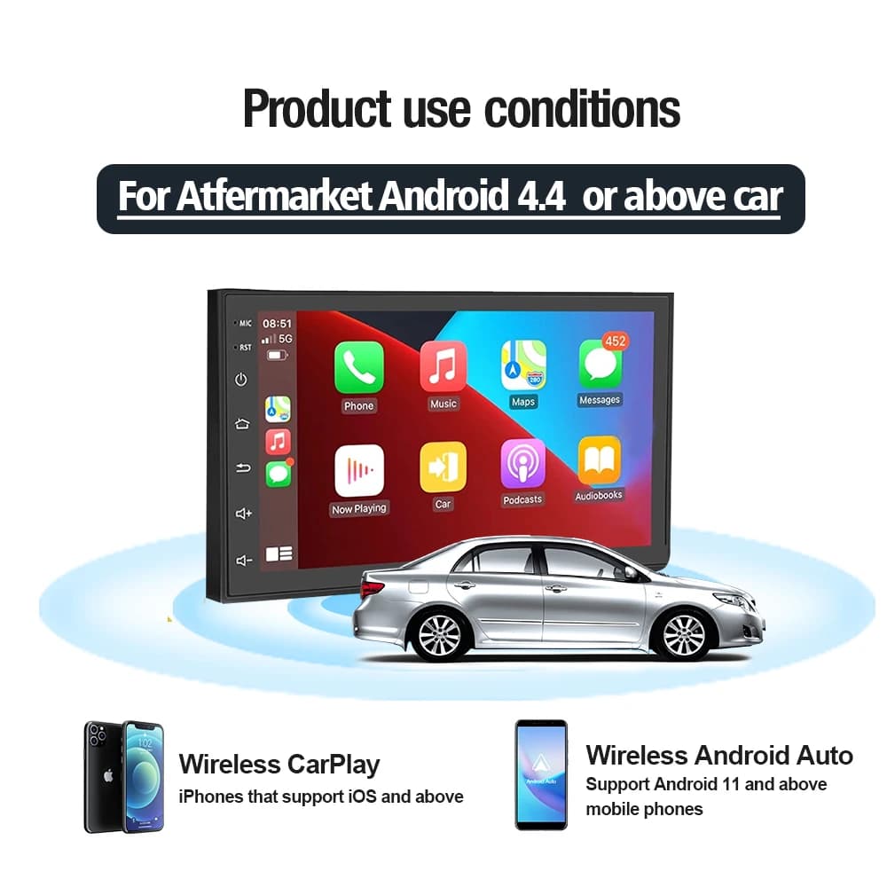 CarlinKit Wired or Wireless CarPlay Adapter USB Android Auto Dongle for Android Car Multimedia Mirrorlink Waze Spotify Autokit - 3