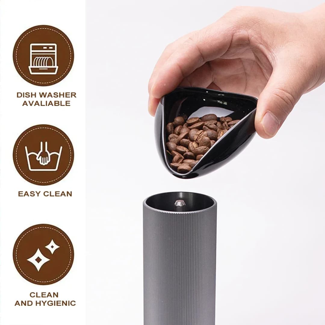 Coffee Bean Ingredient Cup Spray Bottle Set Coffee or Tea Ceramic Ingredient Container Measuring Tray Set Espresso Accessories - 3