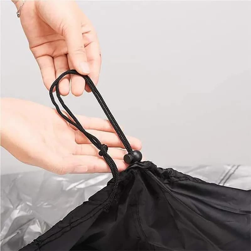 210D Outdoor BBQ Grill Cover Dustproof Waterproof Windproof Fabric Barbecue Cover for Gas Charcoal Electric Barbe Accessories - 2