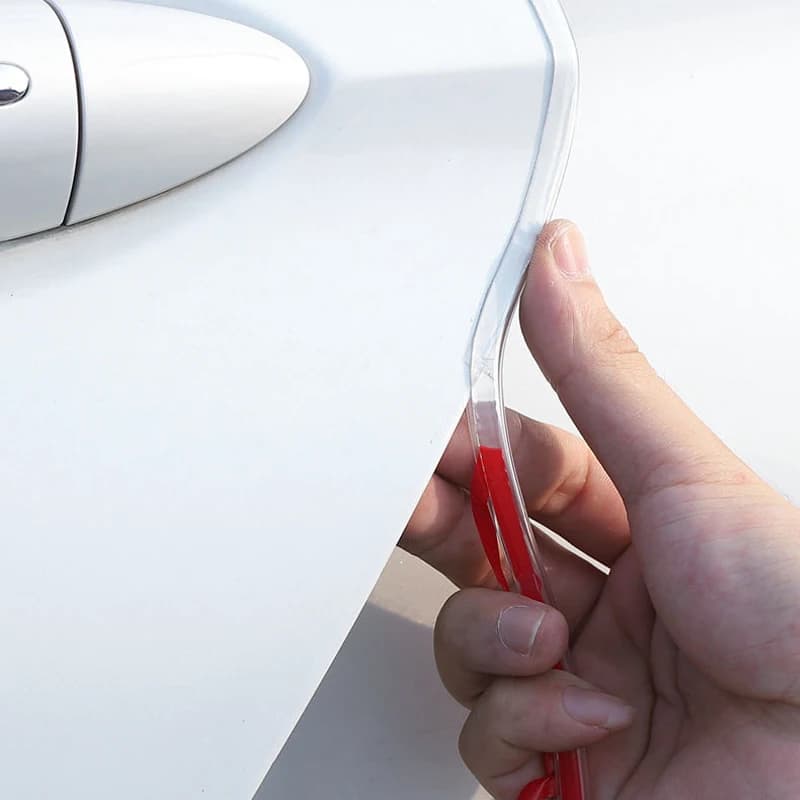 شرائط حماية من الخدوش لحواف أبواب السيارة، 5 متر، شرائط لاصقة شفافة لحماية الأبواب الجانبية