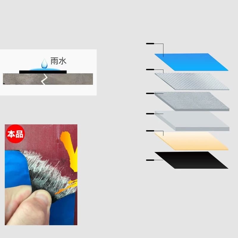 10M Waterproof Heat Insulation Tape Roof Leak Proof Self-Adhesive Repair Adhesive Tape Wall Crack Resistance Fix Tape - 5