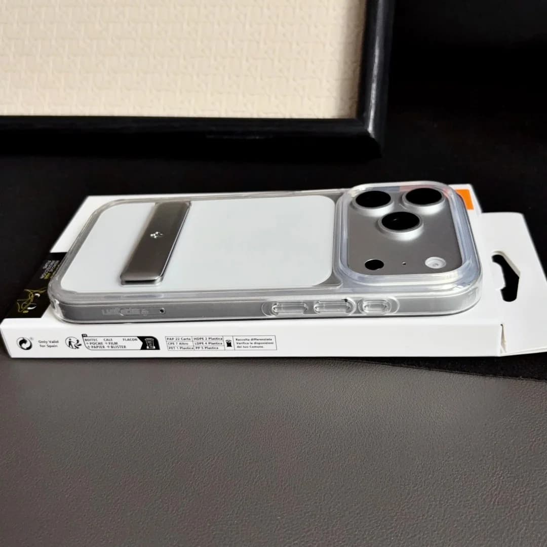 Luxury Spigen Ultra Hybrid Transparent Case For iPhone 17Air 12 13 14 15 16 17 18 Pro Max Folding Bracket Stand Protective Cover - 5