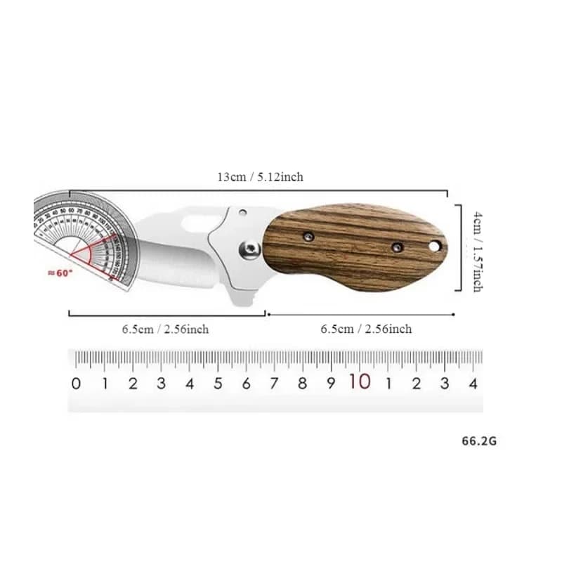 PLYS Sharp High Hardness Outdoor Keychain Knife,folding Fruit Knife, Household Multifunctional Mini Pocket Knife - 6