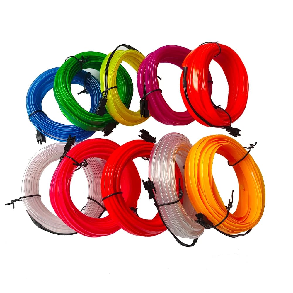 10 متر/1 متر/3 متر/5 متر سيارة الداخلية Led مصباح للزينة الأسلاك النيون قطاع للسيارات لتقوم بها بنفسك مرنة المحيطة ضوء USB جو الحفلات ديود - 3