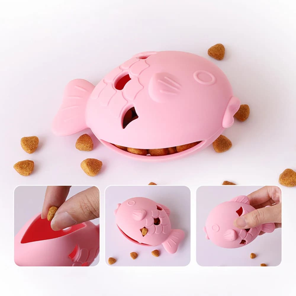 لعبة مغذية ألغاز للحيوانات الأليفة للكلاب والقطط، مغذية بطيئة تفاعلية لعبة تسرب، لعبة مضغ محفزة عقلياً، أداة تفاعلية للحيوانات الأليفة