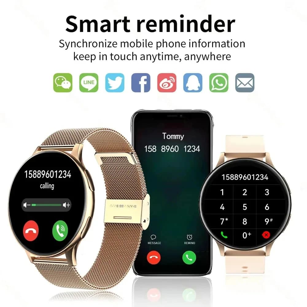 LIGE New Smart Watch 2025 Wireless Charging Smartwatch Bluetooth Calls Watches Men Women Fitness Bracelet Custom Watch Face +Box - 2
