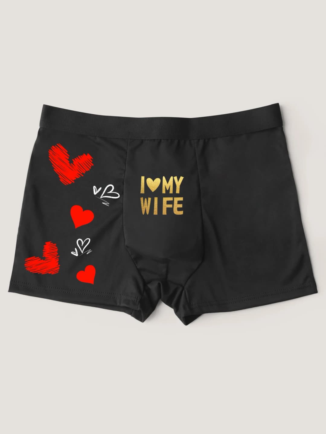 Men's Comfortable Boxer Shorts Underwear with Fancy Print, Valentine's Day Gift, Elastic Underwear S-XXL - 2