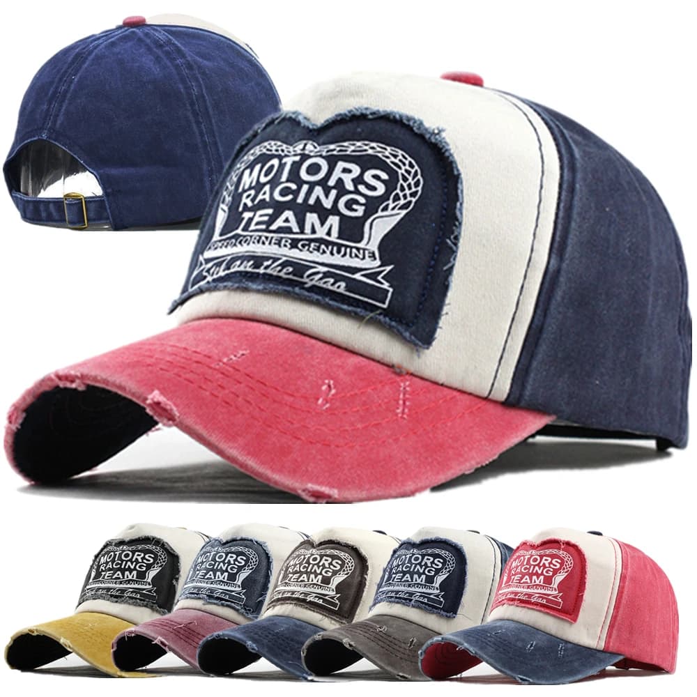 Unisex Washed Cotton Cap Letter Embroidery Baseball Cap For Men Women Streetwear Dad Hats