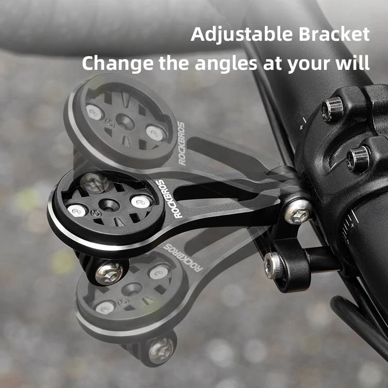 ROCKBROS Bike Bracket Front Light Lamp Holder Aluminum Alloy Extension Holder for Bicycle Computer Wahoo Bryton Garmin Bracket - 5