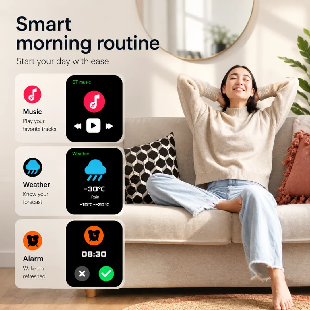 KESHUYOU New Smart Watch 2.01" HD Display Bluetooth Call Message Alert Sports Mode Fitness Tracker for Men Women - 6