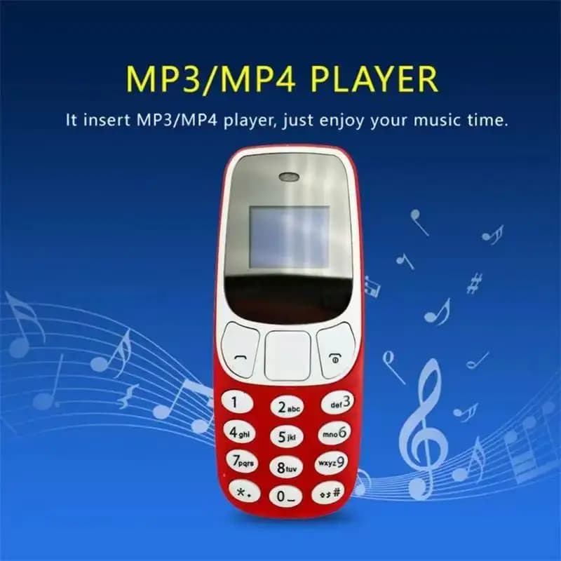 L8star Bm10 هاتف محمول صغير ببطاقتي SIM، مشغل MP3 وFM، غير مقفول، تغيير الصوت، سماعة رأس لاسلكية