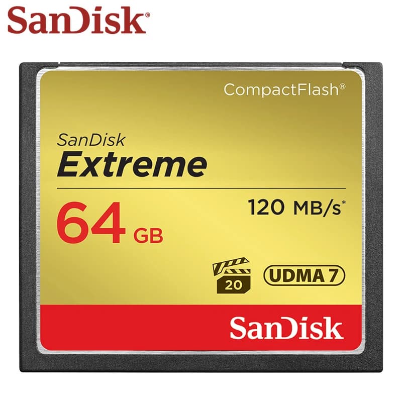 Sandisk CF120M Extreme CF Card 120MB/S Compact Flash 120MB/S 32GB 64GB 128GB Memory Card For camera - 4