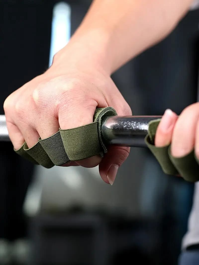 Leather Weight Lifting Training Gloves Palm Protection Women Men Fitness Sports Gymnastics Grips  Pull Ups Weightlifting Workout - 3