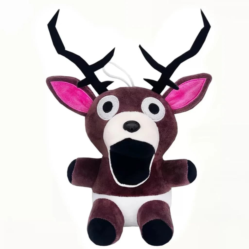 Forest Survival 99 Nights Brown Elk Deer White Owl Plush Doll Stuffed Animal Soft Pillow Kids Gift Game Merchandise - 6
