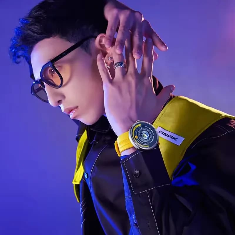 مارك فير ويل 5700 ساعة كوارتز رجالية فريدة من نوعها إبداعية موضة مقاومة للماء مؤشر كوكب ساعات سيليكون رجالية فاخرة - 5