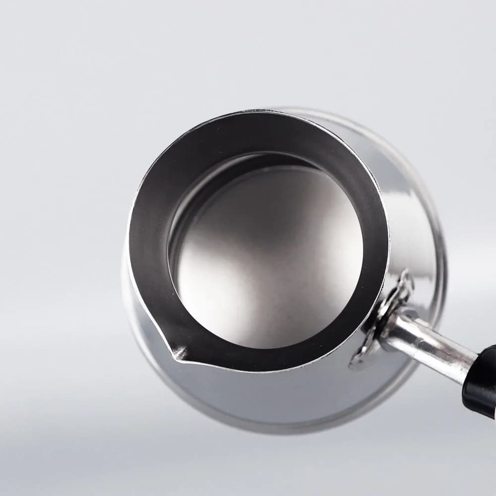إبريق موكا من الفولاذ المقاوم للصدأ مع مقبض طويل - أدوات قهوة تركية وأوروبية للمطبخ - 5