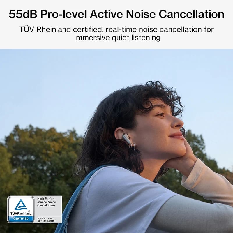 New OnePlus Nord Buds 4 pro Earphones Global Version 55dB Noise Cancelling Bluetooth 6.0 Smart Dual Controls 54 Hours Playback - 2
