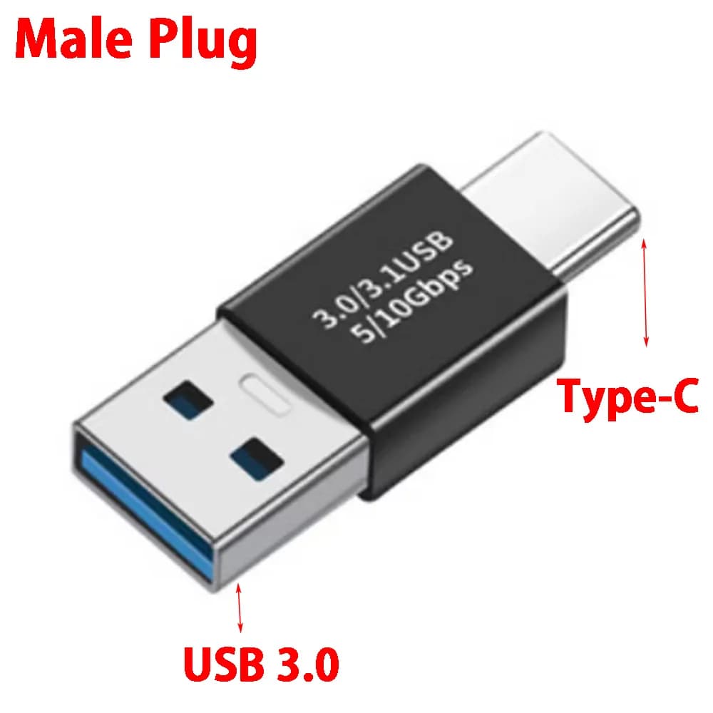 1pcs USB 3.1 To USB 3.0 OTG Charger Adapter Connector Type-C to USB Male To Type-c Adapt Converter for PC MacBook Car USB ipad - 2
